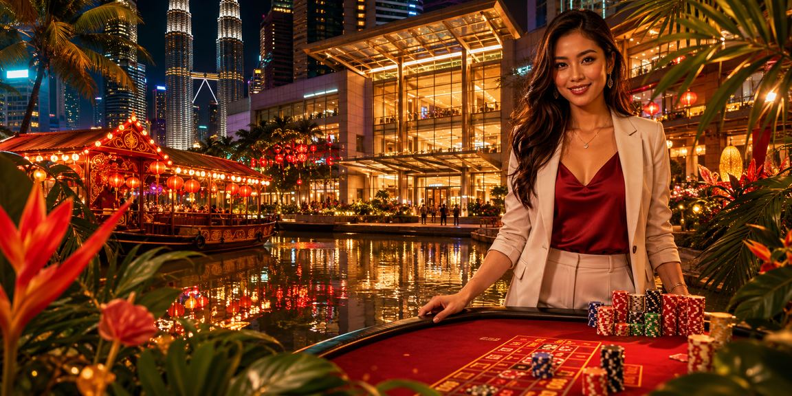 Suasana pertaruhan kasino bergaya Melayu di Kuala Lumpur dengan platform winmyr
